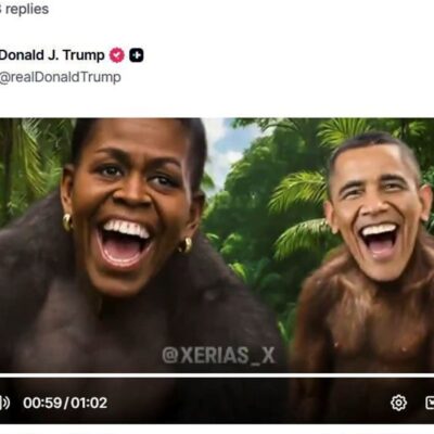 Parecía difícil que Trump cayera tan bajo, pero con su video racista sobre los Obama lo logró