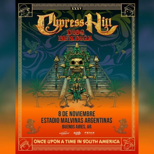 ¡Bomba confirmada! Cypress Hill regresa a la Argentina